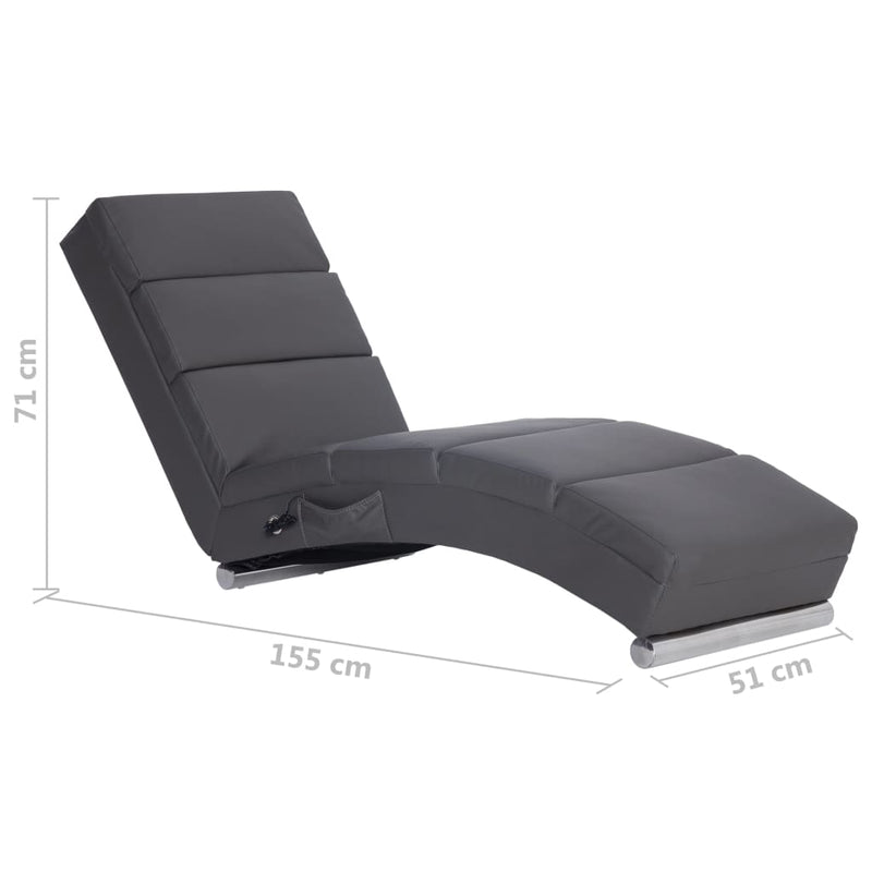 Luxe Massage chaise longue | verschillende massage- en verwarmingsfuncties.