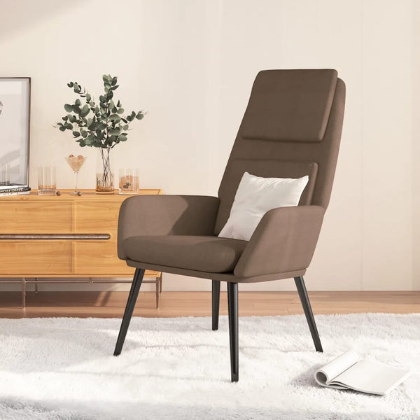 Relaxfauteuil stof taupe